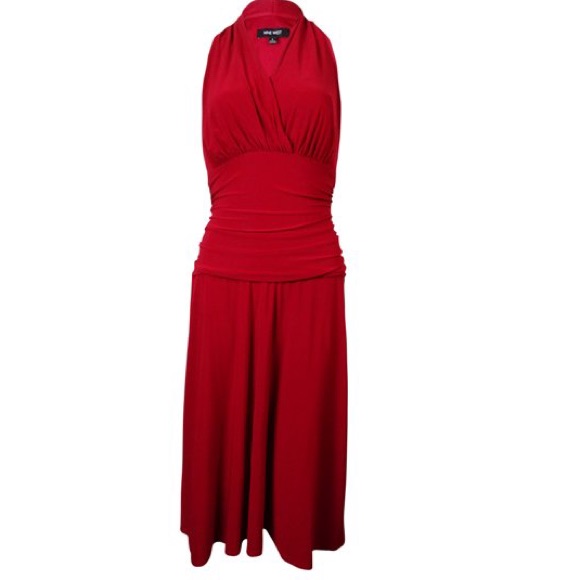 Nwt Size 6 Heartbeat Red Nine West Dress